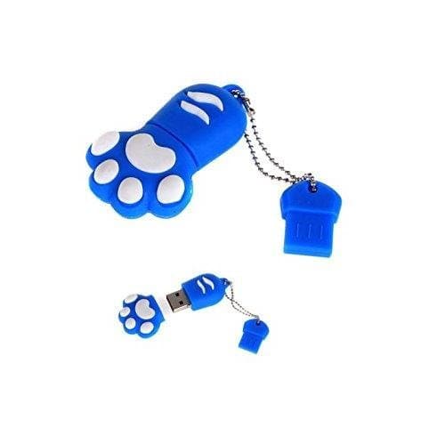 Aarntech (Tm)premium Blue "Paw" USB Flash Memory Drive 16gb