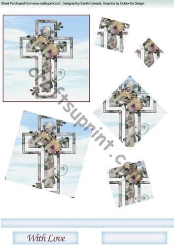 Decorative Cross Spiral Pyramid by Sarah Edwards