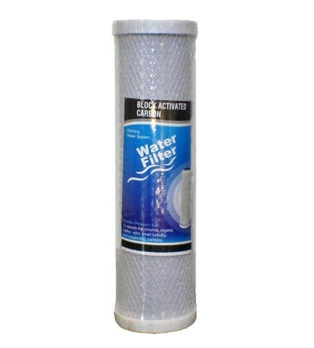10" X 2.5" inch Block Activated Carbon (Bac) Water Filter Cartridge for Big Blue, 5 Micron, Undersink, Reverse Osmosis RO