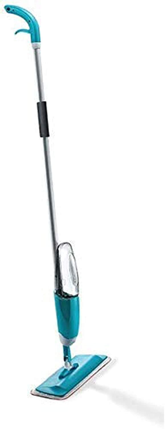APNA Zone with Device Multifunctional Microfiber Floor Cleaning Healthy Spray Mop with Removable Washable Cleaning Pad and Integrated Water Spray Mechanism (Blue, 46 x 16 x 10 cm)