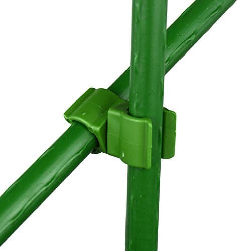 CONNECTOR CLIPS FOR 4FT OR 5 FT GARDEN STAKES (2 PACKS)