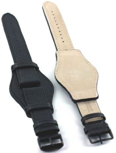 German Bund Style Leather Watchstrap 22mm