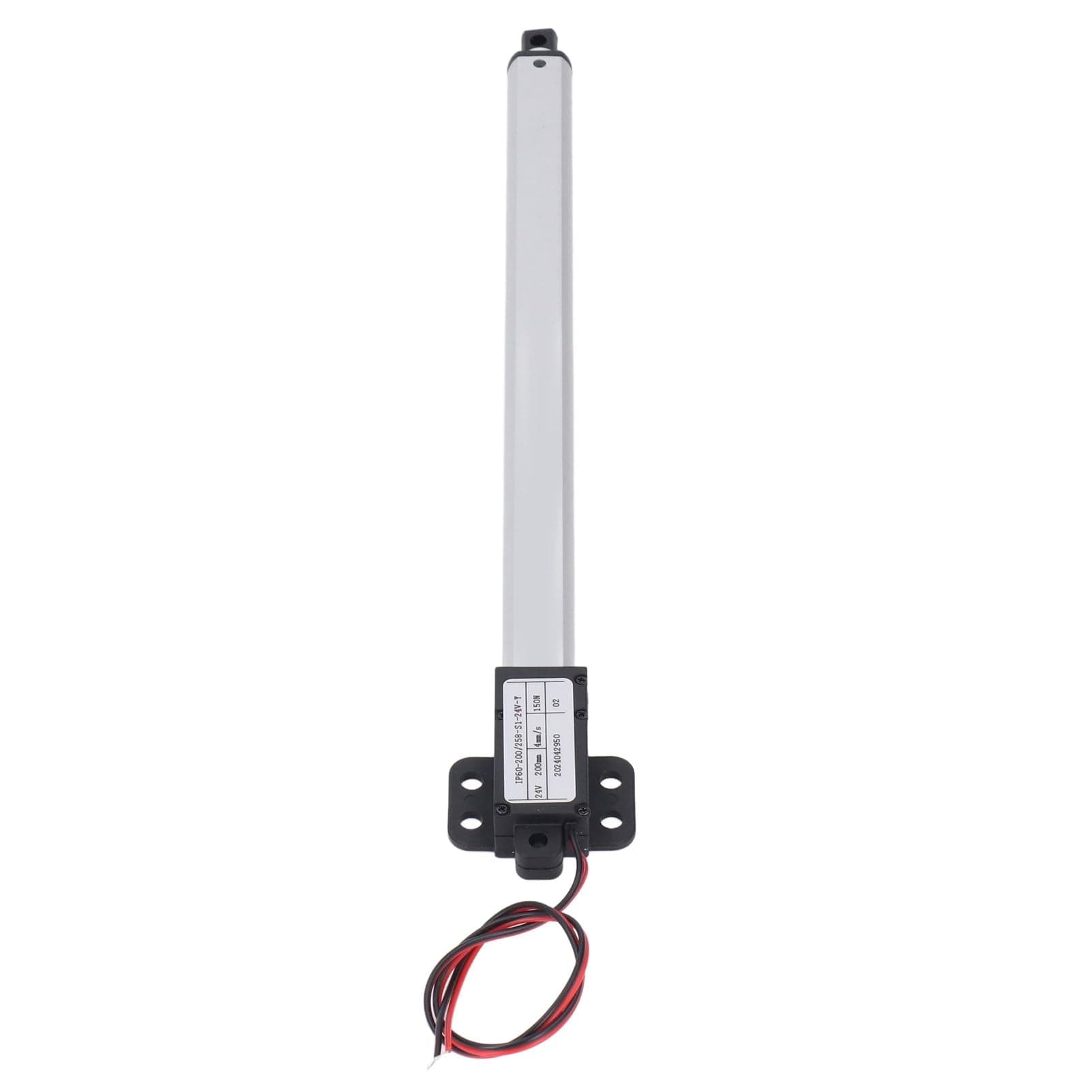 Mini Electric Linear Actuator, 3W 200mm Stroke 150N Thrust 4mms Speed IPX4 Aluminum ABS Plastic Linear Actuator DC24V