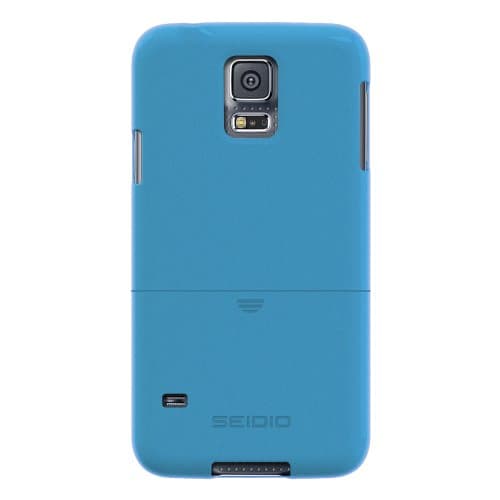 Seidio SURFACE Case for use with Samsung Galaxy S5 - Carrying Case - Retail Packaging - Electric Blue
