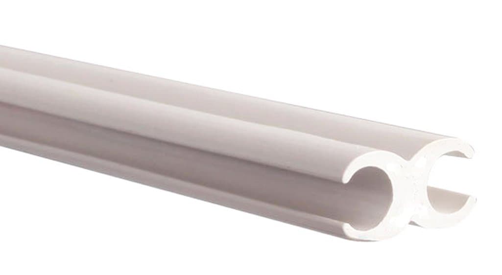 W4Figure 8 Plastic Channel Strip - White, 1200 mm