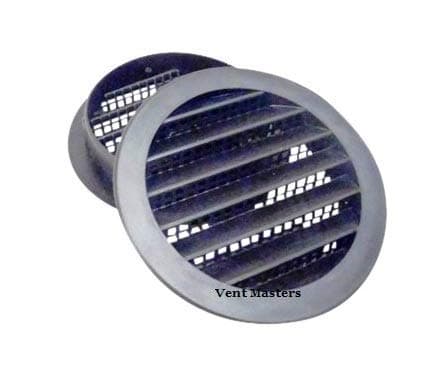 2" Round Plastic Vent - Black - Package of 6