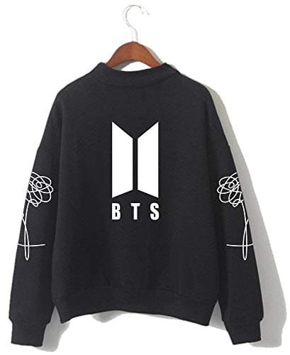 BTS Kpop Unisex Sweatshirt Round High Neck Pullover Casual Printed Love Yourself Hoodie