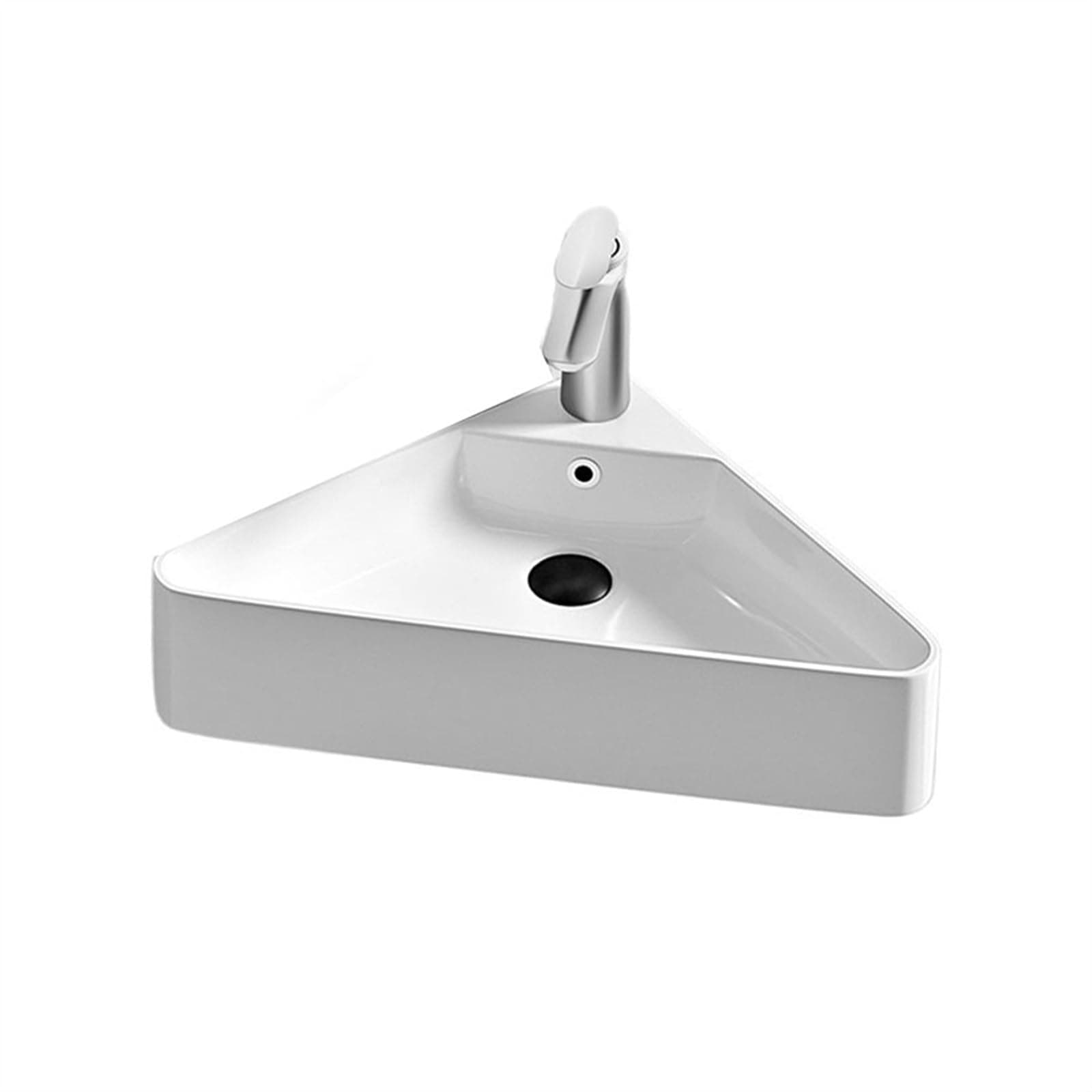 Bathroom Sink Personalized Corner Washbasin High Temperature Ceramic Triangle Bathroom Sinks Space-Saving Wall-Mounted Sinks Lavatory Art Basin