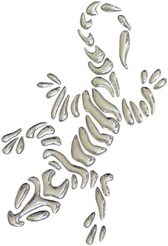 3D-Chrome-Sticker, gecko, 110 x 85 mm
