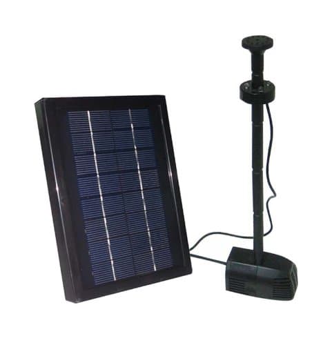 2.5 Watt Solar Powered Water Pump with LED and Battery