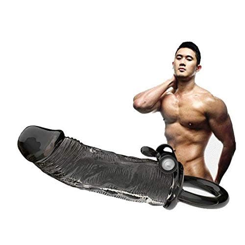 Vibrating Extension Extender Sleeve Girth Enhancer for Men Couples