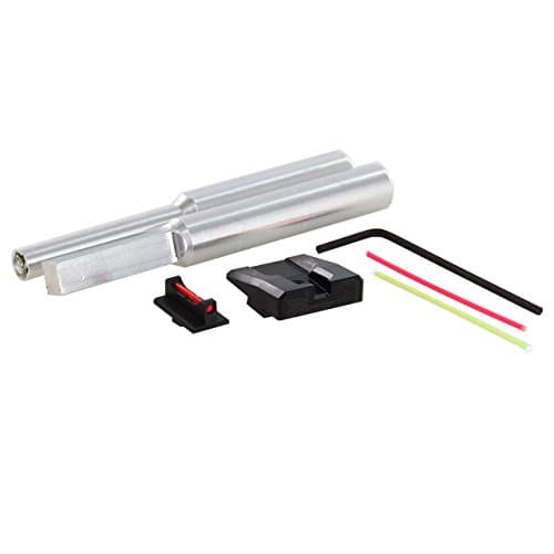 Dawson Precision Glock Fixed Competition Sight Set - Black Rear & Fiber Optic Front