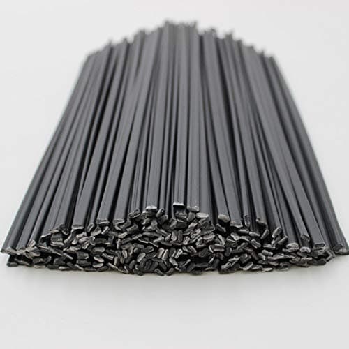 9.8 Inch Black PP (Polypropylene) Plastic Welding Rods for Car Bumper Repair Tools Hot Air Welder Machine