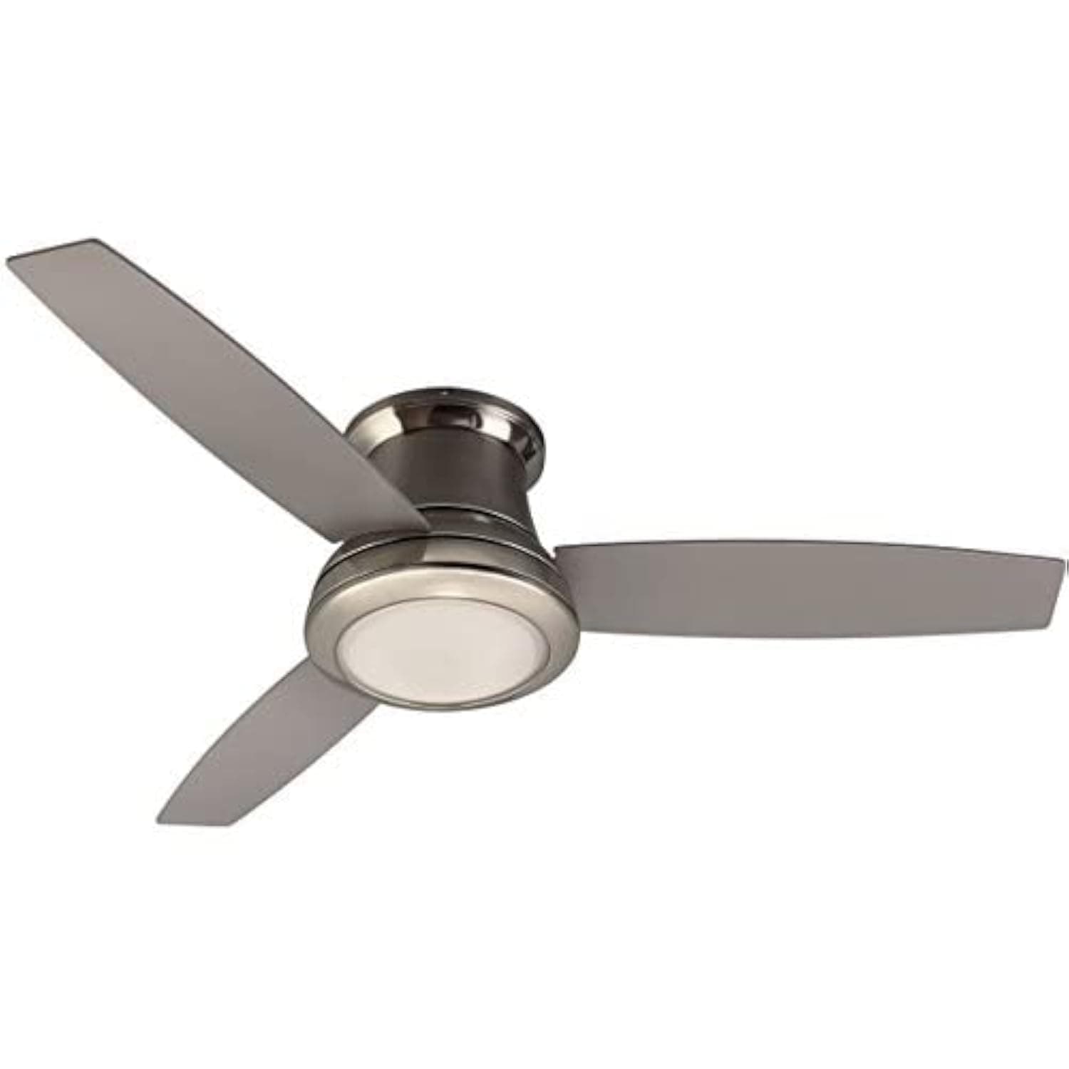 Harbor Breeze Sail Stream 52 In Flush Mount Indoor Ceiling Fan With Light Kit And Remote 25 x 14 x 11.5 brushed nickel