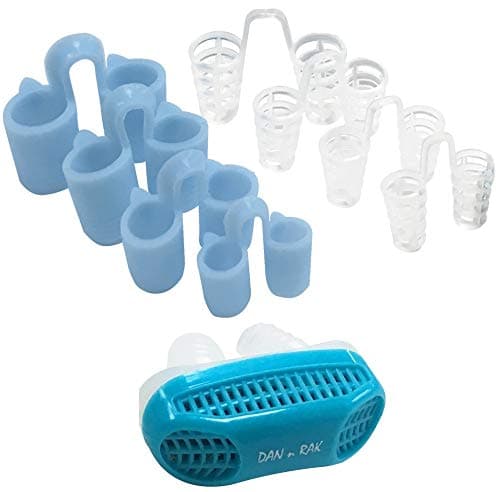 [Amazon Exclusive] Stop Snoring Solution – 9 Pieces in a Kit – 2 Types of Nasal Dilators 4 Sets Each & 2 in 1 Function Anti Snoring + Air Purifier Nose Vents/Plugs/Clips/Devices – Snore aid