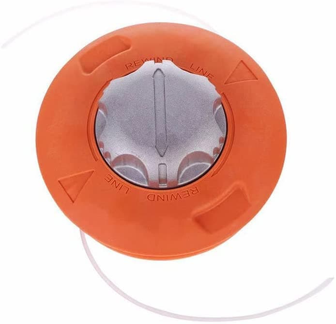 Poweka Universal Strimmer Head M10 x 1.25 LHF, Petrol Strimmer Replacement Head Dual 2 Line Petrol Strimmer Trimmer Brushcutter Bump Feed Spool Head,