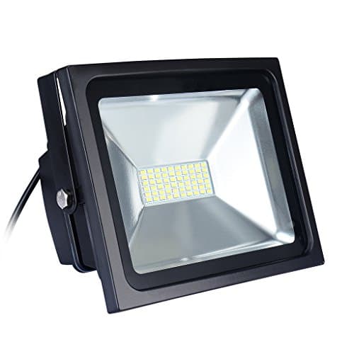 PryEU Outside LED Floodlight External Security Spot Flood Lights 30W SMD 2700lm Daylight Waterproof 250W Halogen Replacement for Garage Garden Yard Porch (Traditional)