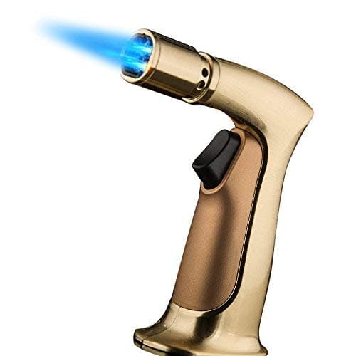 Larruping Torch Lighter Candle Lighter Butane Lighter 360 ° Reliable Safe Swivel Jet Flame Lighter Gas Windproof Refillable Fireworks Outdoor Fire Lighter For Kitchen Barbecue Fireplace Camping (10)