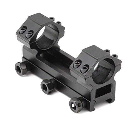 June Lake One Piece Medium Profile Scope Mount for Picatinny Weaver Rail 1" Dia, Double Ring, 1-inch