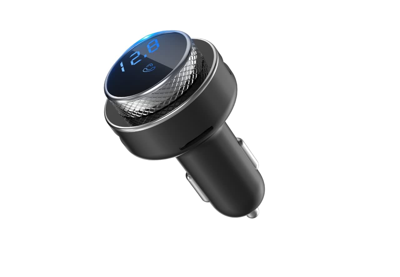 DriveSync Pro: Bluetooth Car Adapter with Car Stereo Integration, MP3 Playback, Hands-Free Calls, USB Charging, and Voltmeter