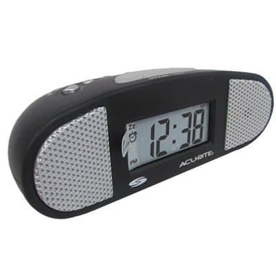 Chaney 19958 Assortment - Digital Alarm Clocks - Black-Silver