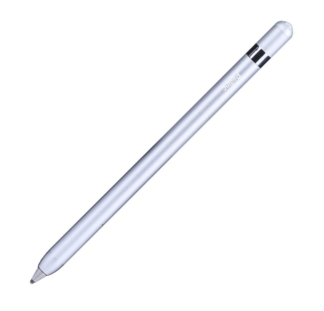 Active Stylus Pen for Touch Screen – Capacitive Stylus Pens Rechargeable Accurate Point, Fine Tip Metal Electronic Styli Active Smart Pencil Digital Pen Compatible All Touch Screen Devices (Silver)