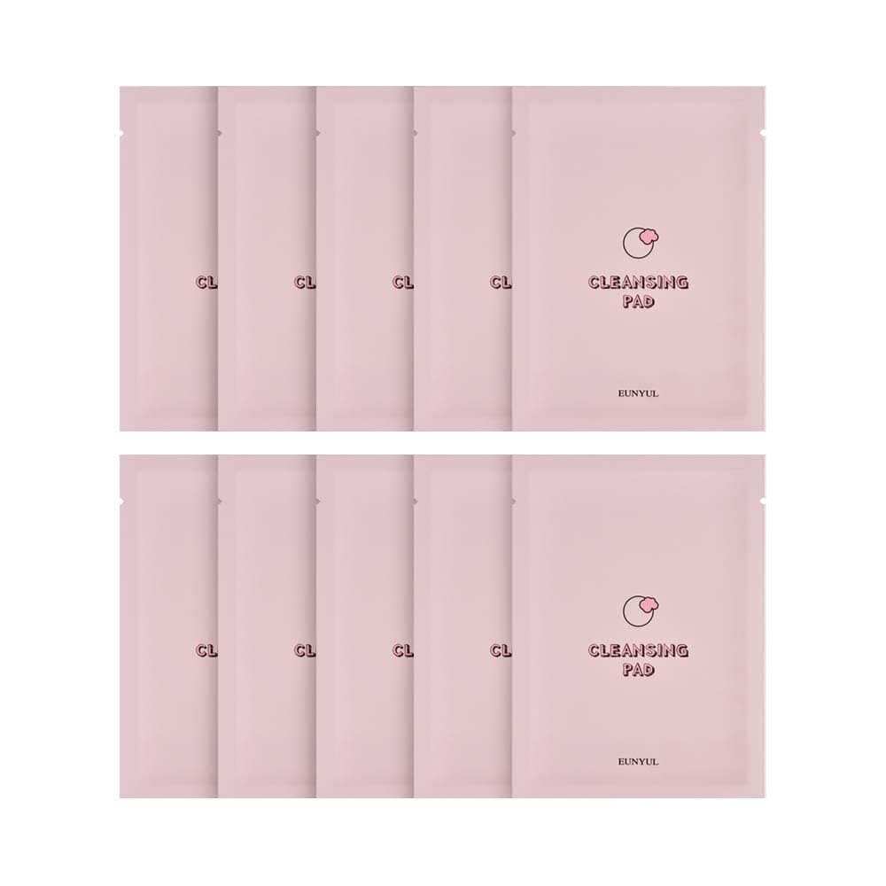[PACK of 10] EUNYUL Cloud Cleansing Pad set [5ml x 10ea] Face Pad & Cleansing Water ALL IN ONE Korean Skincare Cosmetics Make up remover for Moisturizing & Deep Cleansing & Good for Traveling
