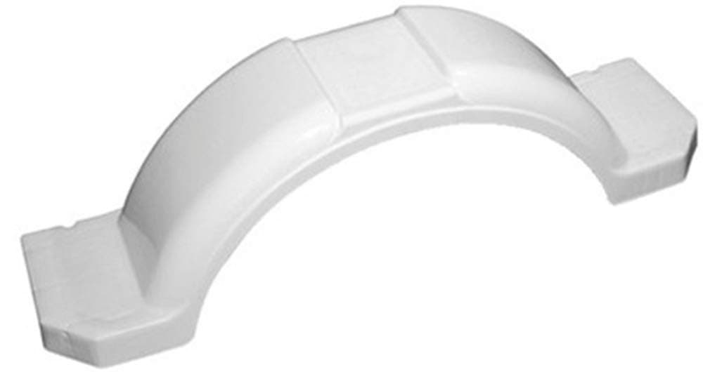 Tie Down White Plastic Trailer Fenders – High Impact Polyethylene – For 14‑15” Wheel Rims (Requires 11” Overall Tire Diameter) – 45” L x 11.38” W x 11” H (1 Replacement Fender)