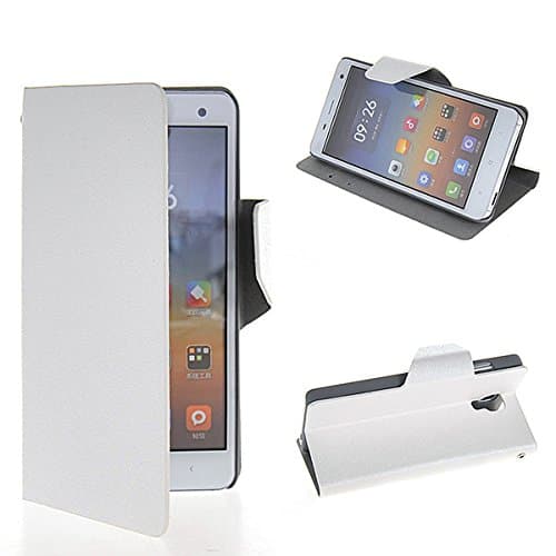 Mi 4 Case, GETLAST White Beautiful Ultra Thin Wallet Flip Cover Folio Case For Xiaomi Mi 4