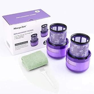 Morpilot Dyson V11 Series Filter Replacement Washable Filter for Dyson V11, Dyson SV14 Series, Dyson V15 Detect, with Brush and Cleaning Cloth, Pack of 2