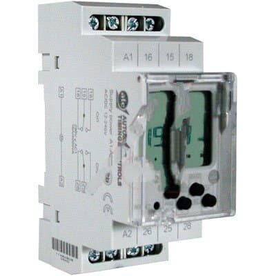ATC Diversified Electronics 7DT-2CH , Timer; 7-Day timer, 2 Outputs, 16A AC, Dinrail, LCD display IP 20