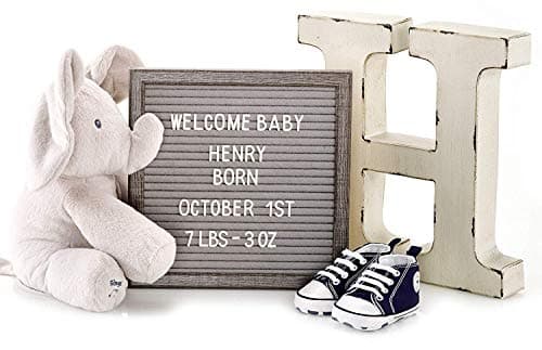 Felt Letter Board Message Sign – Bonus Cursive Word Pack, 640 Black & White Characters, 10x10 Grey Changeable Letterboard, Wall & Tabletop Display, 2 Storage Pouches & Gift Box (Limited Edition)