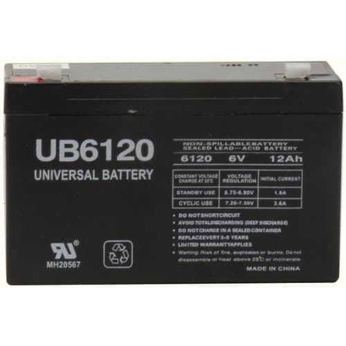 WKA6-12F2 - Replacement battery - 6 volt 12ah