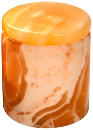 KENZ Alabaster Kitchen Canister, Large