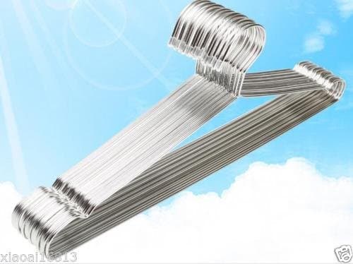 AA 4pcs 17.7" Large Heavy Duty Solid Stainless Steel Clothes Coat Hangers