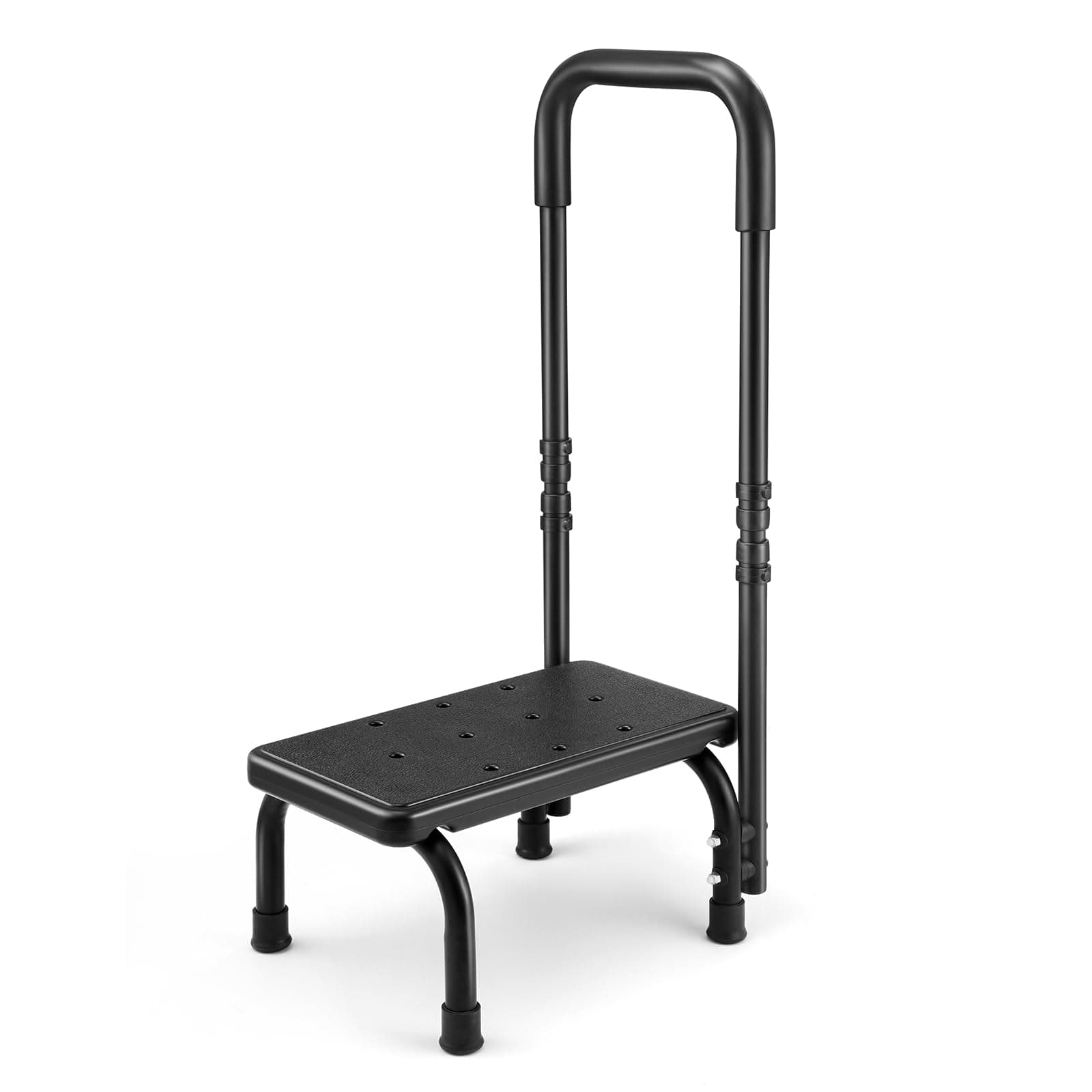 Step Stool with Handle, Non Skid Platform and Adjustable Handrail, Step Stool for Seniors, Adults, Stepping Stool for, Kitchen, Bathtub, Heavy Duty Holds up to 350 lbs