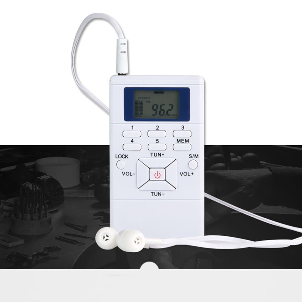 HRD-102 Mini Digital Frequency Modulation FM Stereo Radio