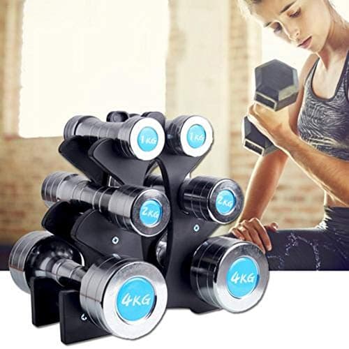 CHERRYSONG 3-Tier Dumbbell Rack,Dumbbell Storage Rack Stand,Compact Dumbbell Rack Free Weight Stand for Multilevel Hand Weight Tower Stand for Gym Organization