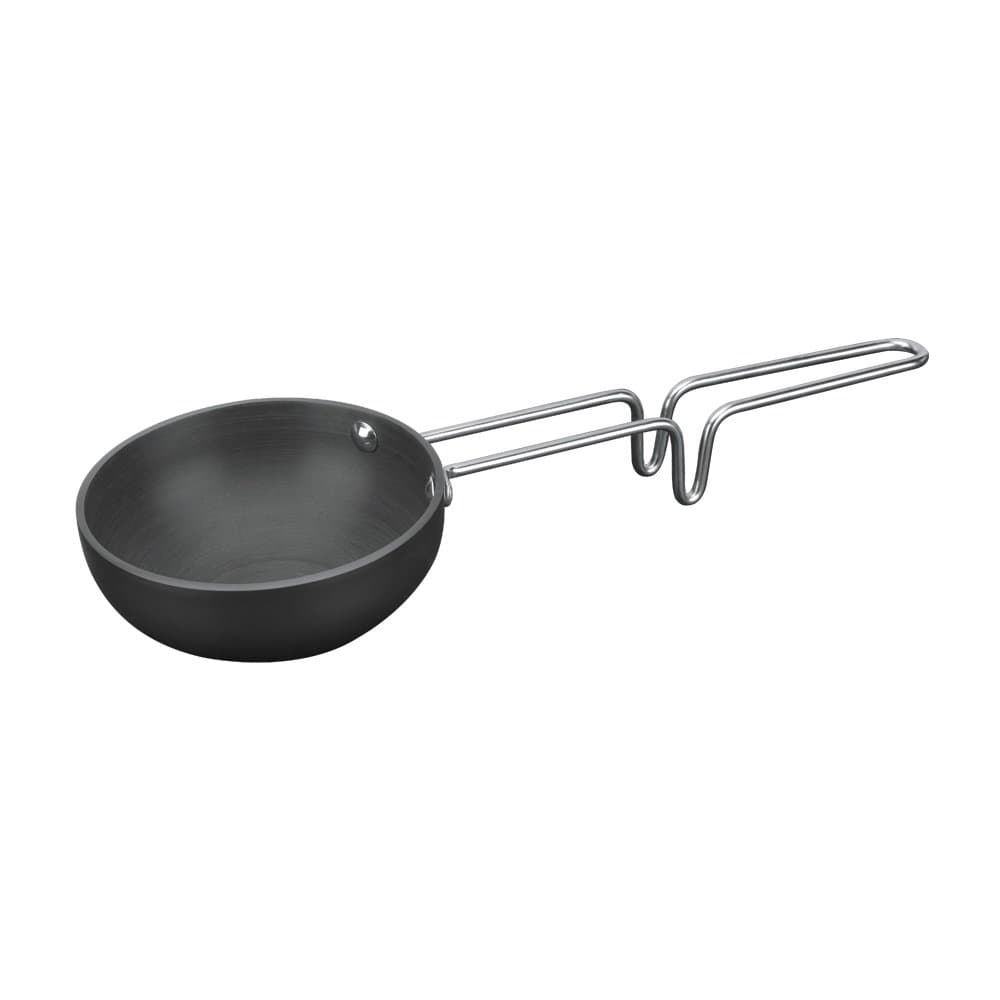 Limited Time Offer!! Nirali Flat & Hard anodised tadka pan/Spice Roasting pan/vagharia with Long Handle. Special Prime Day Offer!!