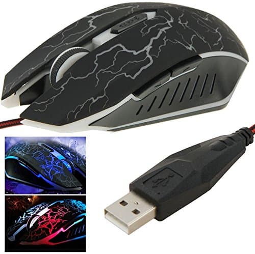Dongdexiu Wired USB Mouse USB 6D Wired Optical Magic Gaming Mouse for Computer PC Laptop