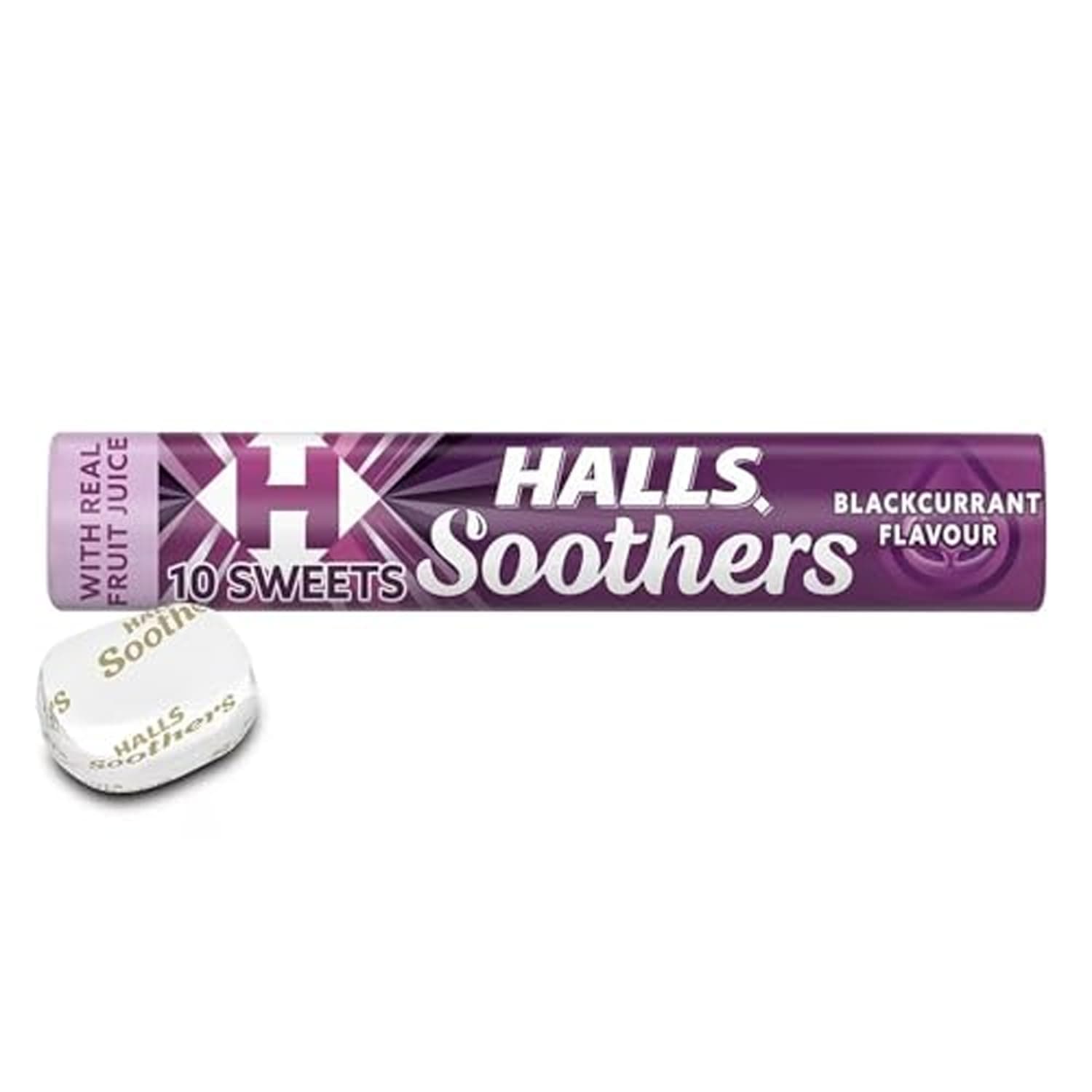 Halls Soothers Sweets, Blackcurrant 45g