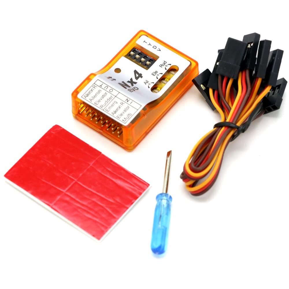 ТоуAE - ZMR NX4 PRO Flight Controller 3D Flight Gyroscope Balance For Fixed-wing Aircraft Support Rate/Hold/Gyro Off Mode (NX4)