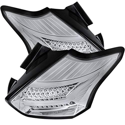 Carpartsinnovate Fits 15-18 Hatchback LED Clear Parking Tail Lights Rear Brake Lamps Pair