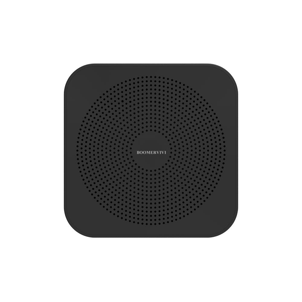 Mini Bluetooth Speakers, BOOMER VIVI Cube Portable Wireless Bluetooth speakers,Subwoofer Music Player with 6-Hour Playtime Built-in Mic/Hands-free Call/Enhanced Bass for iPhone iPad Indoor (Black)