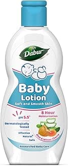 Dabur Baby Lotion for Baby's Sensitive Skin with No Harmful Chemica - 200 ml