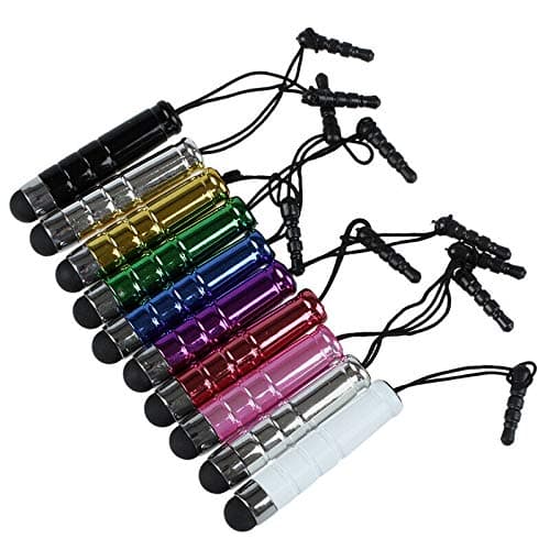 PRAV® 10 in 1 Bundle Mini Capacitive Stylus/Styli Pen - Blue Purple Red Green G G2T3