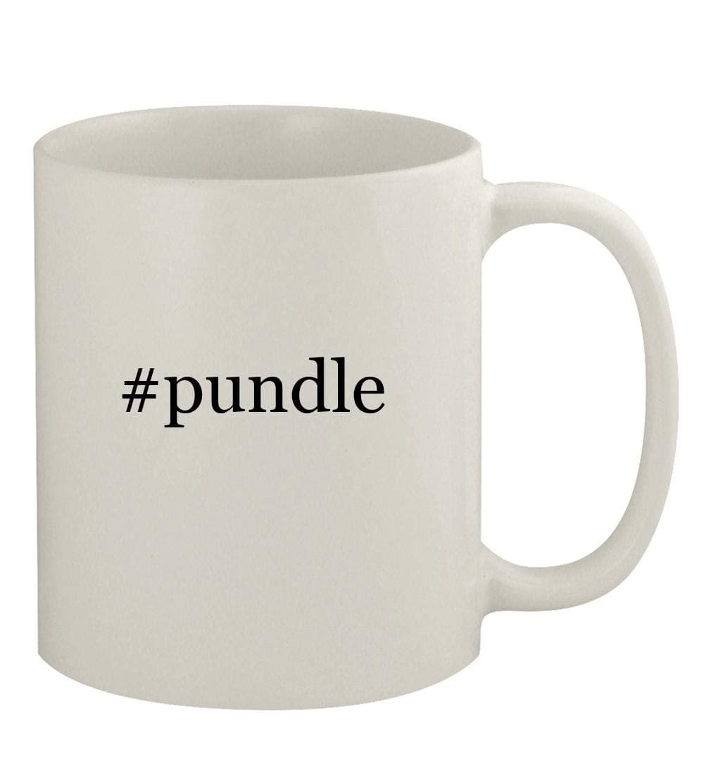 #pundle - 11oz Ceramic White Coffee Mug, White