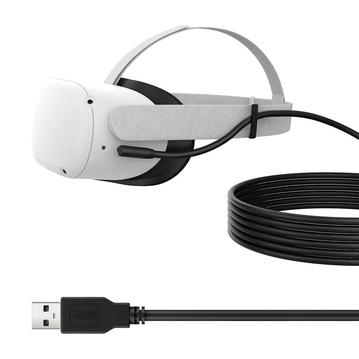 For Oculus 2 Link Cable & Replacement Charger - 10ft/3m High-Speed Data Transfer & Fast Charge USB3.2 Gen1 Type C to Type A Power Cord