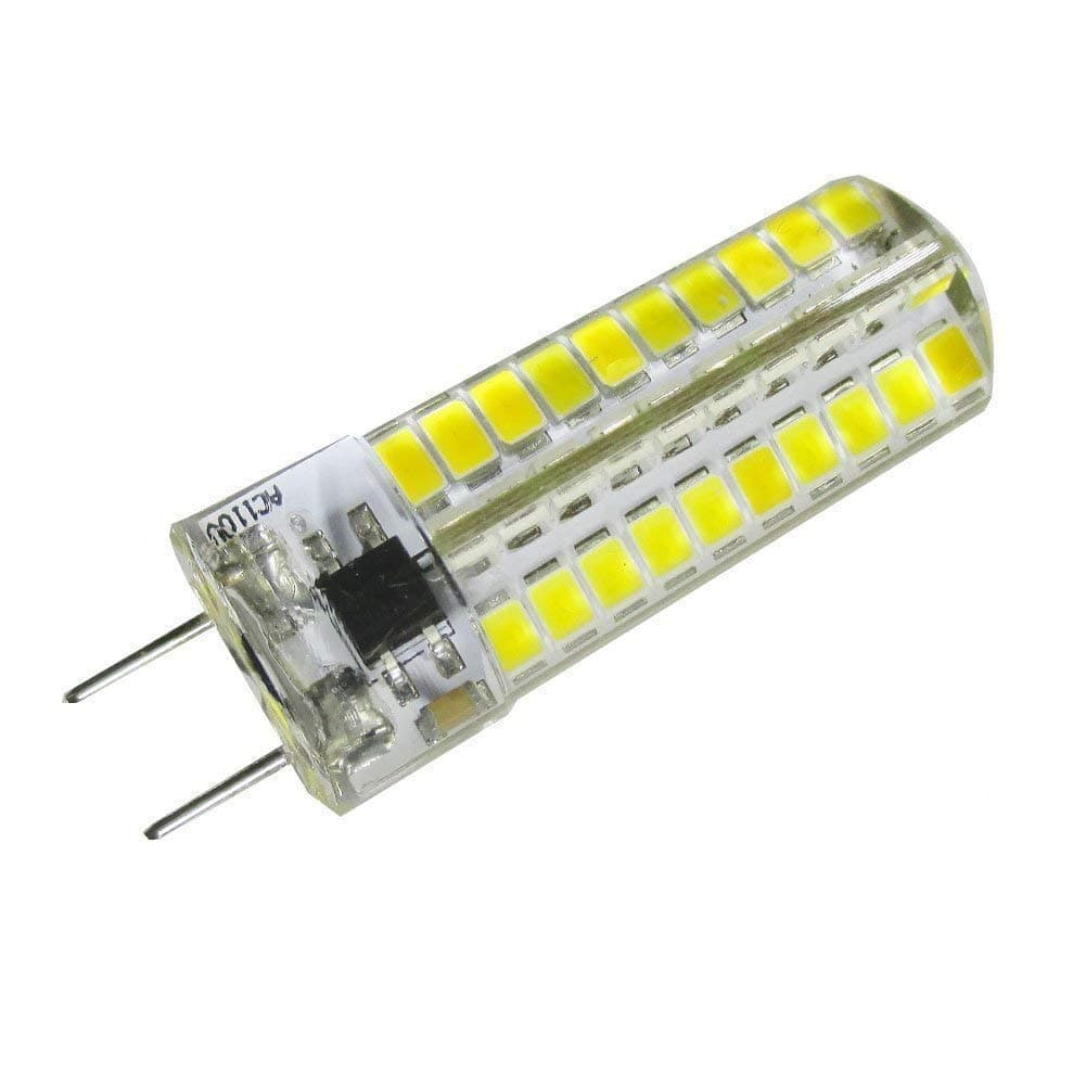 GLMING G8 80-2835 SMD High Power LED 4W light Silicone Crystal SCR dimming bulb AC 110V 120V 30watt incandescent lamp Replacement Warm White Pack of 2 [Energy Class A+]