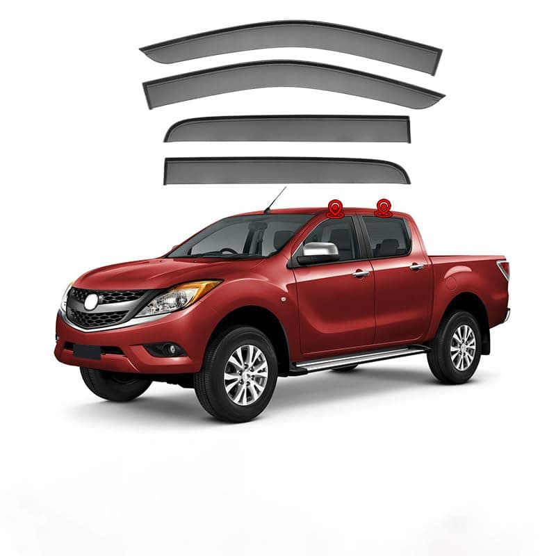 Rain Shield for Mazda BT-50 UP/UR 2012-2020,Car Wind Sun Snow Guards Car Window Deflector
